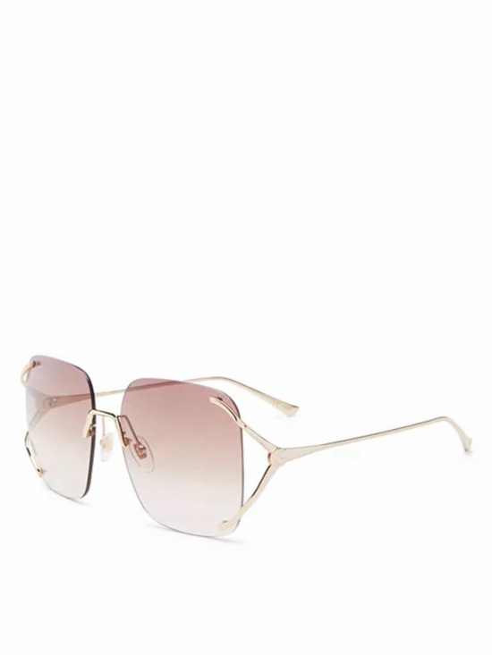 Vintage Gucci Rimless Pink Gradient Sunglasses Y2K Made in Japan main image 4